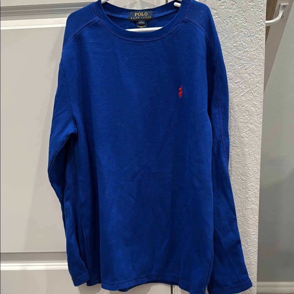 Polo by Ralph Lauren Blue Long Sleeve thermal long sleeve Tee 14/16